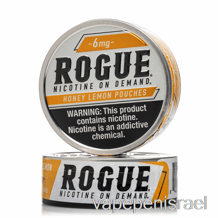 שקיות ניקוטין חד פעמיות Vape Israel Rogue - לימון דבש 3 מ"ג (חבילה של 5)